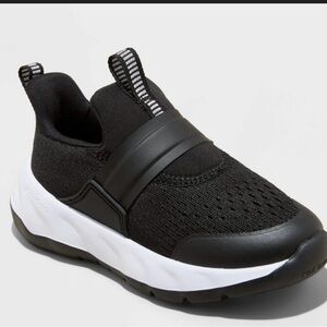 Toddler size 6 All in Motion Black and White Kids Slip-On Sneakers
